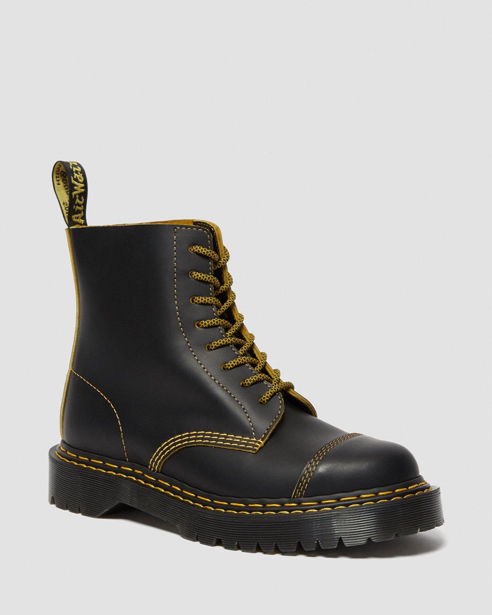 Dr Martens 1460 Pascal Double Stitch Kožené Topánky Damske ( Čierne ) SK 578-QCNZAM